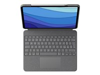 Logitech Combo Touch - Clavier et étui - avec trackpad - rétroéclairé - Apple Smart connector - QWERTY - Italien - sable - pour Apple 11-inch iPad Pro (1ère génération, 2e génération, 3ème génération) 920-010170