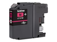 Brother LC121M - Magenta - original - blister - cartouche d'encre - pour Brother DCP-J100, J105, J132, J152, J552, J752, MFC-J245, J470, J650, J870 LC121MBP