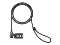 Compulocks 24 Unit Combination Laptop Cable Lock Value Pack - Câble de sécurité - noir - 1.83 m CL37BP24