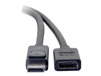 C2G 3ft DisplayPort Extension Cable - DisplayPort 1.4 - 8K UHD - M/F - Rallonge de câble DisplayPort - DisplayPort (M) pour DisplayPort (F) - DisplayPort 1.4 - 91.4 cm - support 8K 84450