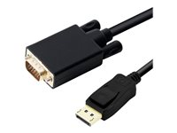 DLH DY-TU4696B - Câble adaptateur - DisplayPort (M) verrouillé pour HD-15 (VGA) (M) - 2 m - support 1080 p 60 Hz DY-TU4696B