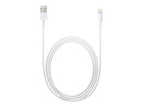 Apple Lightning to USB Cable - Câble de données / charge pour iPad / iPhone / iPod - Lightning / USB - Lightning (M) pour USB (M) - 2 m - pour iPad Air; iPad Air 2; iPad mini; iPad mini 2; 3; 4; iPad Pro; iPad with Retina display (4th generation); iPhone 5, 5c, 5s, 6, 6 Plus, 6s, 6s Plus; iPod nano (7G); iPod touch (5G, 6G) MD819ZM/A