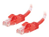 C2G Cat6 Booted Unshielded (UTP) Crossover Patch Cable - Câble inverseur - RJ-45 (M) pour RJ-45 (M) - 3 m - UTP - CAT 6 - moulé, sans crochet, bloqué - rouge 83560