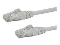 StarTech.com Câble réseau Cat6 Gigabit UTP sans crochet de 2m - Cordon Ethernet RJ45 anti-accroc - Câble patch Mâle / Mâle - Blanc - Cordon de raccordement - RJ-45 (M) pour RJ-45 (M) - 2 m - UTP - CAT 6 - sans crochet - blanc N6PATC2MWH
