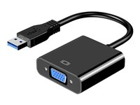 DLH - Adaptateur vidéo - USB type A (M) pour 15 pin VGA (F) - noir DY-TU4988