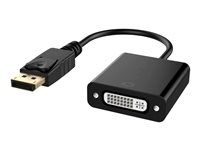 DLH - Adaptateur vidéo - DisplayPort (M) pour DVI-I (F) - 15 cm - noir DY-TU4936B