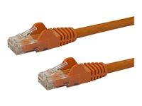 StarTech.com Câble réseau Cat6 Gigabit UTP sans crochet de 2m - Cordon Ethernet RJ45 anti-accroc - Câble patch Mâle / Mâle - Orange - Cordon de raccordement - RJ-45 (M) pour RJ-45 (M) - 2 m - UTP - CAT 6 - sans crochet - orange N6PATC2MOR