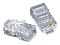 C2G RJ45 Cat5E Modular Plug for Flat Stranded Cable - Connecteur de réseau - RJ-45 (M) - CAT 5e (pack de 50) 88122