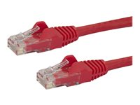 StarTech.com Câble réseau Cat6 Gigabit UTP sans crochet de 2m - Cordon Ethernet RJ45 anti-accroc - Câble patch Mâle / Mâle - Rouge - Cordon de raccordement - RJ-45 (M) pour RJ-45 (M) - 2 m - UTP - CAT 6 - sans crochet - rouge N6PATC2MRD