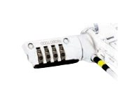Mobilis Simple Lock Code Serialized - Câble de sécurité - blanc - 2 m 001261