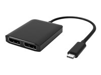 DLH - Adaptateur vidéo - 24 pin USB-C (M) pour DisplayPort (F) - 19 cm - support pour 4K60Hz - noir DY-TU4845