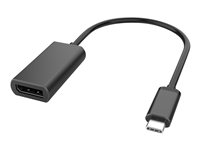 DLH DY-TU4692 - Adaptateur vidéo - 24 pin USB-C (M) pour DisplayPort (F) - 21 cm - support pour 4K60Hz - noir DY-TU4692